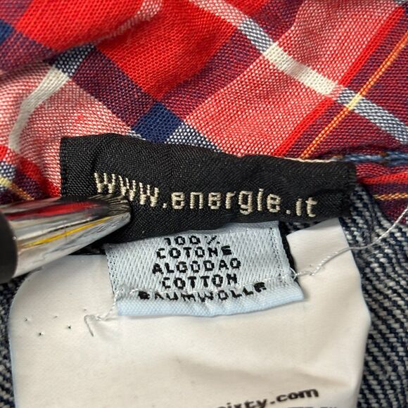 Vintage Energie Men Straight Jeans Size 33 Blue Denim Y2K Distressed D049 -26 - Picture 15 of 16